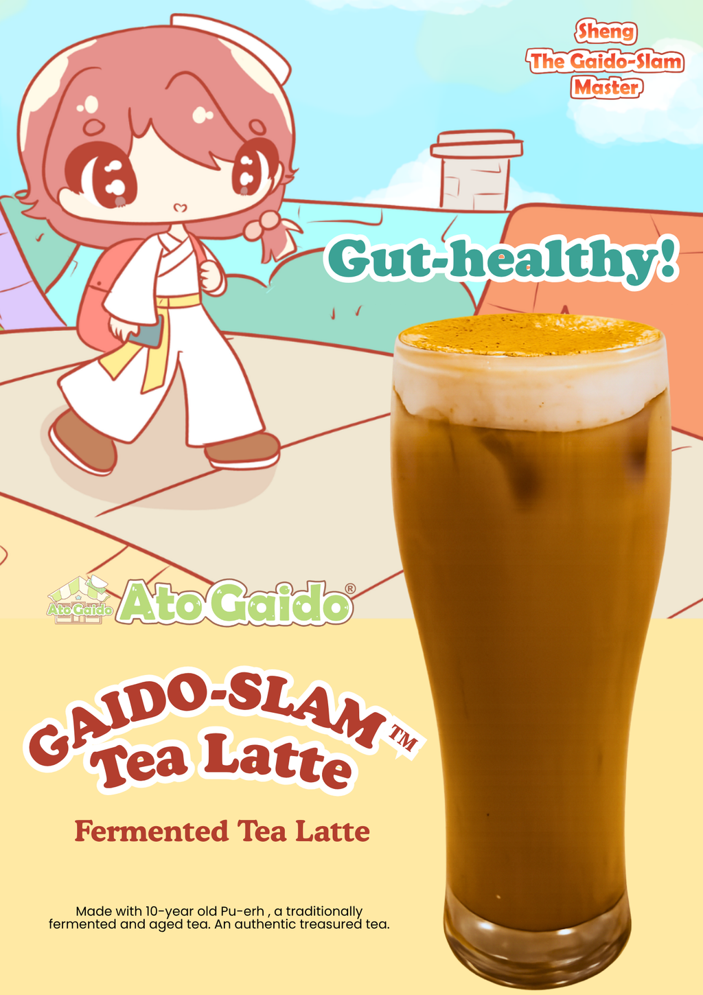 Gaido Slam Fermented Tea Latte