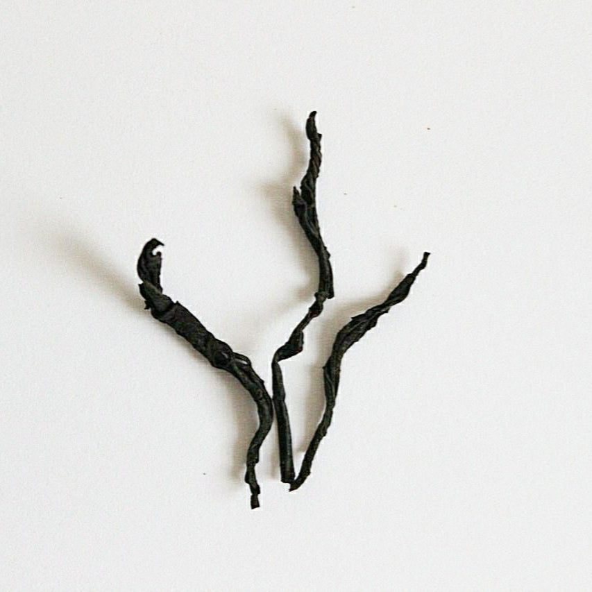 Dried Dian Hong Gong Gu with a white background